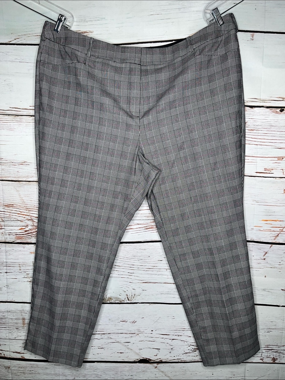 Lane Bryant NWT Size 26 Houndstooth Mid Rise The 4-Season Slim Ankle Pants